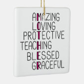 Mama Anagram Phantastisch lieben Schutzmutter Keramikornament (Rechts)