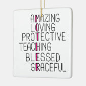 Mama Anagram Phantastisch lieben Schutzmutter Keramikornament (Links)