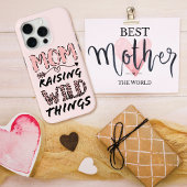 Mama Anheben wilder Dinge Zitat Funny Leopard Prin Case-Mate iPhone Hülle