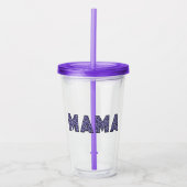 MAMA Animal Print Acryltrinkbecher (Vorderseite)
