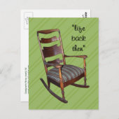 Mama Antique Rocker Postcard - anpassen Postkarte (Vorne/Hinten)