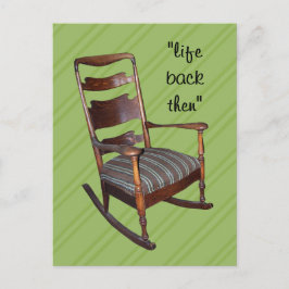 Mama Antique Rocker Postcard - anpassen Postkarte