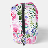 Mama Aquarell Blumenrosa und Lila Foto Waschbeutel (Rechts)