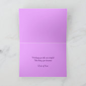 Mama Aquarell Orchid benutzerdefinierte 50. Geburt Karte (Innenseite)