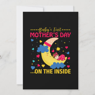Mama Art Erster Muttertag im Inneren Einladung
