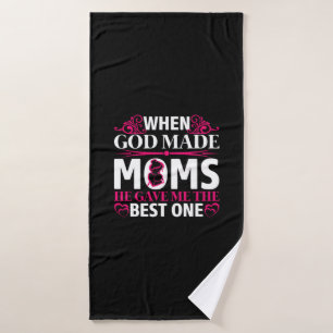 Mama Art gab er mir die beste Mama Badehandtuch