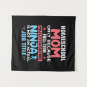 Mama Art Homeschool Mama Wandteppich (Vorderseite (Horizontal))