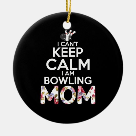 Mama Art I Bowling Mama Keramik Ornament (Vorne)