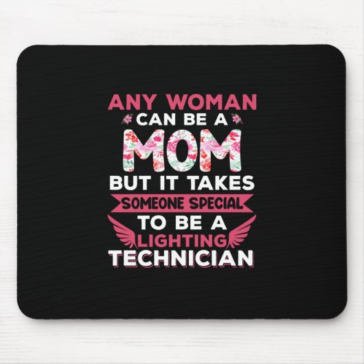 Mama Art Lighting Technician Mutter Mousepad (Vorne)