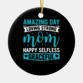 Mama Art Love Starke Mutter Keramik Ornament (Vorne)