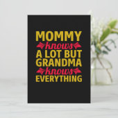 Mama Art Oma weiß alles Einladung (Stehend Vorderseite)