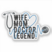 Mama, Arzt und Krankenschwester, Aufkleber (Vorderseite)