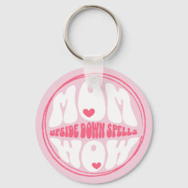 Mama Auf dem Kopf Zauber Wow, Niedlich rosa benutz Schlüsselanhänger