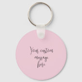 Mama Auf dem Kopf Zauber Wow, Niedlich rosa benutz Schlüsselanhänger (Rückseite)