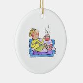 Mama auf dem Sofa Keramik Ornament (Rechts)