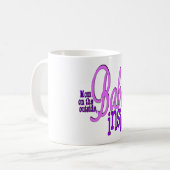 Mama auf der Außenseite - klassische weiße Tasse (Vorderseite Links)