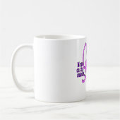 Mama auf der Außenseite - klassische weiße Tasse (Links)