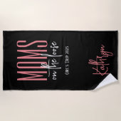 Mama auf der Lose Personalisiert Strandtuch (Vorderseite)