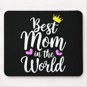 Mama auf der Welt T-Shirt lustige süße Frauen Mütt Mousepad