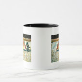 Mama auf einem Begräbnis- Bett mit verschiedenen Tasse (Zentrum)