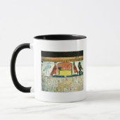 Mama auf einem Begräbnis- Bett mit verschiedenen Tasse (Links)