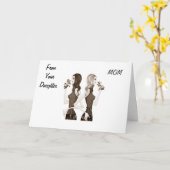 MAMA AUS IHREM TOCHTER=GLÜCKLICHER MUTTER-TAG KARTE (Gelbe Blume)