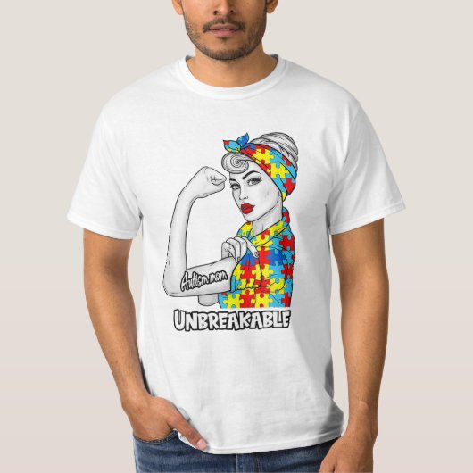 Mama Autismus Bewusstsein T Shirt (Vorderseite)
