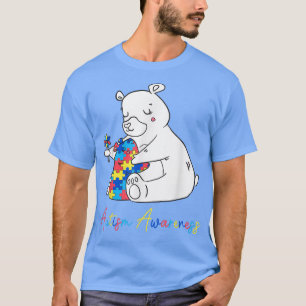 Mama Autismus Bewusstsein umarmt Puzzle Ribbon Pi T-Shirt
