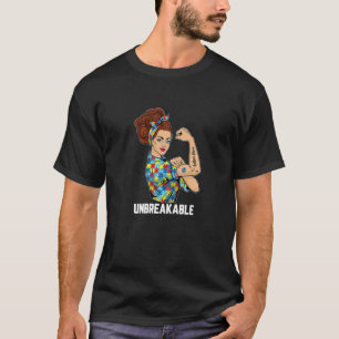 Mama Autismus für Frauen Unzerbrechlich Rosie The  T-Shirt
