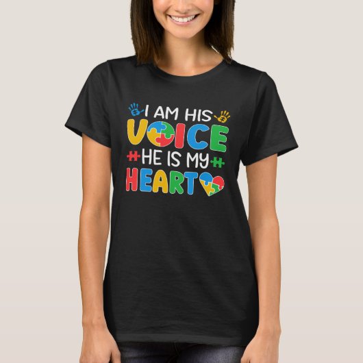 Mama Autistic Mom Autistic Dad Papa Autism Awarene T-Shirt (Vorderseite)