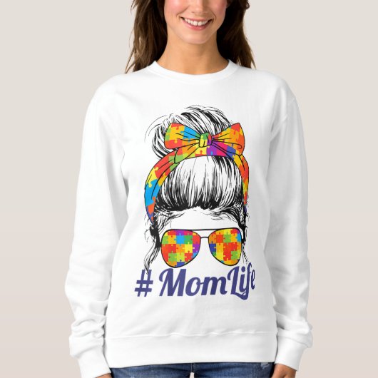 Mama Autistische Autismus Bewusstseinsbildung Frau Sweatshirt (Vorderseite)