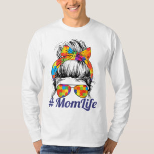 Mama Autistische Autismus Bewusstseinsbildung Frau T-Shirt