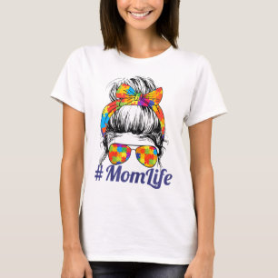 Mama Autistische Autismus Bewusstseinsbildung Frau T-Shirt
