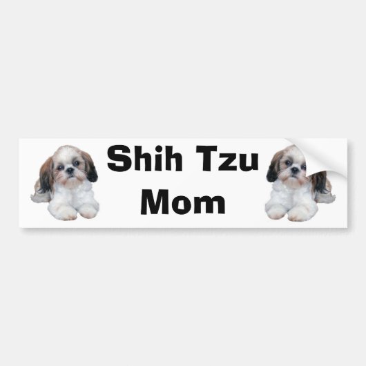 Mama-Autoaufkleber Shih Tzu Autoaufkleber (Vorne)