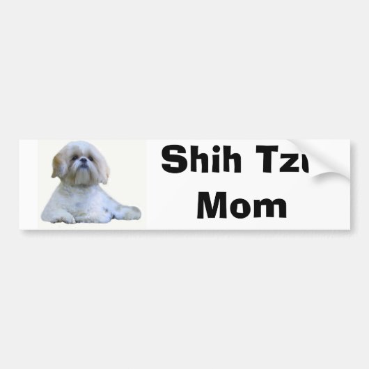 Mama-Autoaufkleber Shih Tzu Autoaufkleber (Vorne)