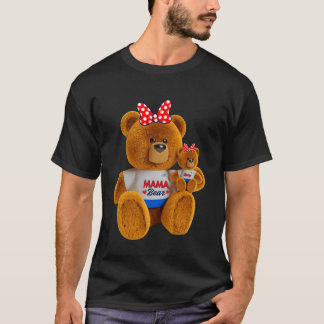 Mama & Baby-Bär-Shirts - Süße Mutter-Tochter-Passf T-Shirt