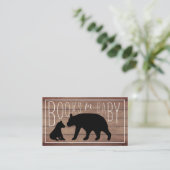 Mama + Baby Bear Buchanfrage Begleitkarte (Stehend Vorderseite)