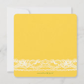 Mama & Baby Birds Lace Neutral Baby Dusche laden e Einladung (Rückseite)