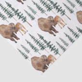 Mama Baby Bison Seidenpapier (Detail)