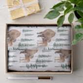 Mama Baby Bison Seidenpapier (Geschenk)