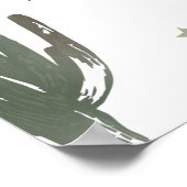 Mama Baby Buffalo Cactus Boy Baby Dusche Empfang Poster (Ecke)