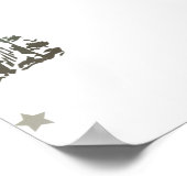 Mama Baby Buffalo Cactus Boy Baby Shower Poster (Ecke)