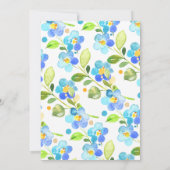 Mama & Baby Bunny Baby Dusche Einladung (Rückseite)