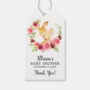 Mama & Baby Bunny Dusche Gefallen Geschenk Tag Geschenkanhänger