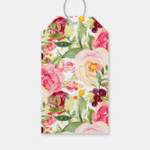 Mama & Baby Bunny Dusche Gefallen Geschenk Tag Geschenkanhänger (Rückseite)