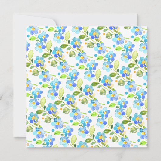 Mama & Baby Elephant Babydusche Einladung (Rückseite)