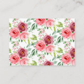 Mama & Baby Elephant Duschdusche Windeln Raffel Ti Begleitkarte (Rückseite)