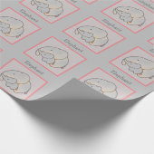 Mama & Baby Elephant Geschenkpapier (Ecke)