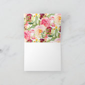 Mama & Baby Elephant Girls Dusche Vielen Dank Dankeskarte (Innenseite)