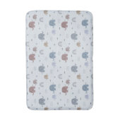 Mama & Baby Elephant Muster Bath Mat Badematte (Vorderseite Vertikal)